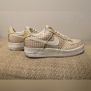 Women’s Nike Air Force 1 Low QS Beige Gingham